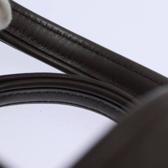 HERMES Acape Luco PM Hand Bag Nylon Brown Auth bs14944 - Picture 8 of 16